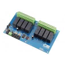 8-Channel DPDT Signal Relay Controller with I2C Interface